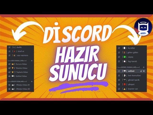 DİSCORD HAZIR SUNUCU KURMA 2023 | Cortex Discord Bot