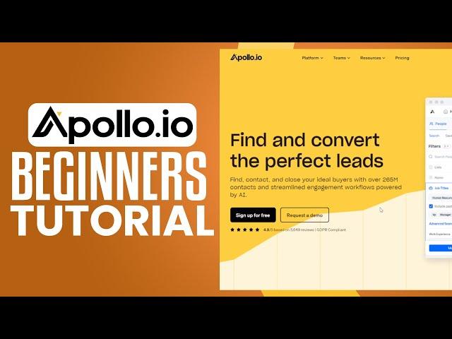 Apollo.io Tutorial 2025 | How To Use Apollo.io For Beginners