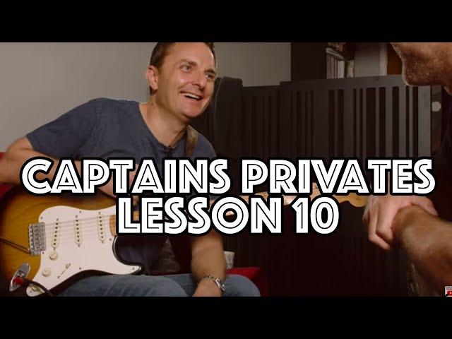 Captain's Privates #10: Legato Patterns, Blues Chord Extensions. Lee Anderton Guitar Lesson Tutorial