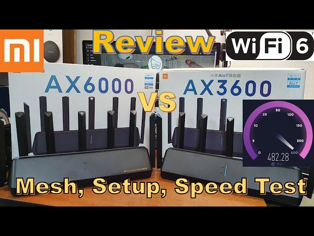 Xiaomi AX6000 Wi-Fi 6 Router Full Review, Comparison to AX3600, Mesh Setup