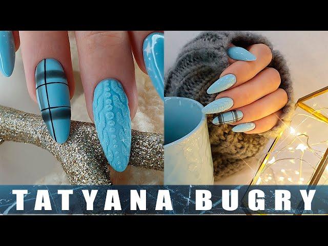 Simple Correction With Builder Gel | How to Create A Sweater Pattern/Design | Russian, Efile Mani