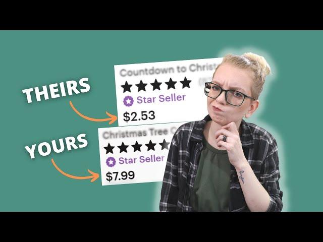 Etsy Competitors' Listings are Cheaper? Here's how and WHY! | Type Nine Studio