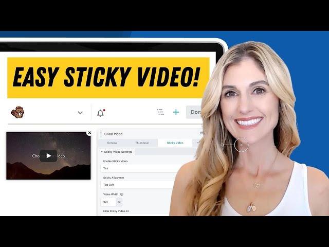 How To Add A STICKY FLOATING VIDEO To WordPress (A step-by-step Beaver Builder tutorial)
