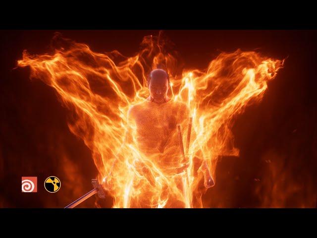 Fire Aura VFX - Houdini & Nuke - Full Course