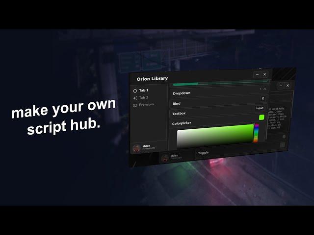 how to make your own roblox script hub (tutorial)