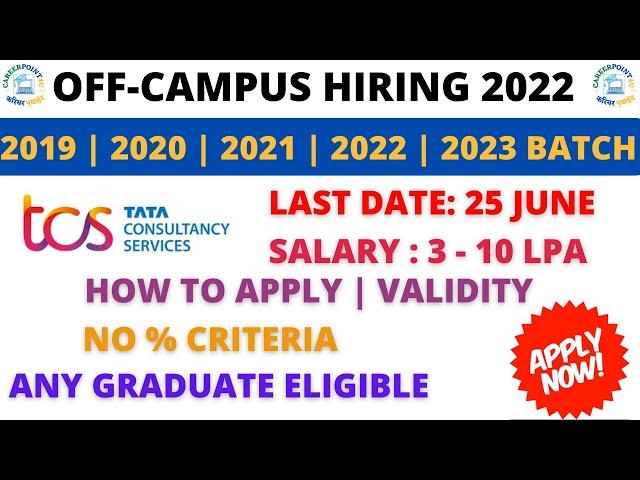 TCS NQT Hiring 2023 | 2022 | 2021| 2020 | 2019 | TCS Recruitment 2022 | National Qualifier test 2022