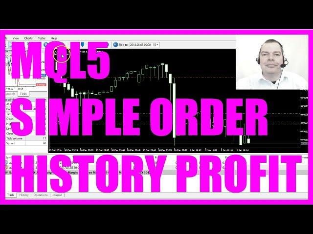 MQL5 TUTORIAL - SIMPLE ORDER HISTORY PROFIT