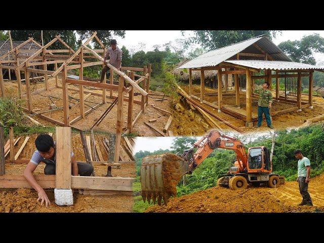 TIMELAPSE: START to FINISH 120 Days Building BIGGEST LOG CABIN (Wooden House) - Alone Farm