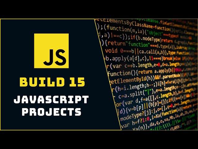 15 Vanilla Javascript Projects