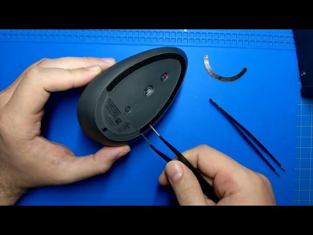 Replacing the Left Button Switch on a Logitech MX Vertical Mouse