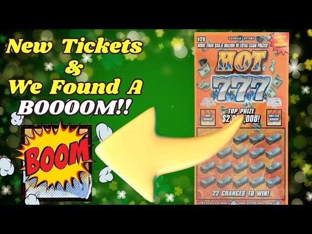 Full Book of $20 Hot 777 Scratch Off Tickets