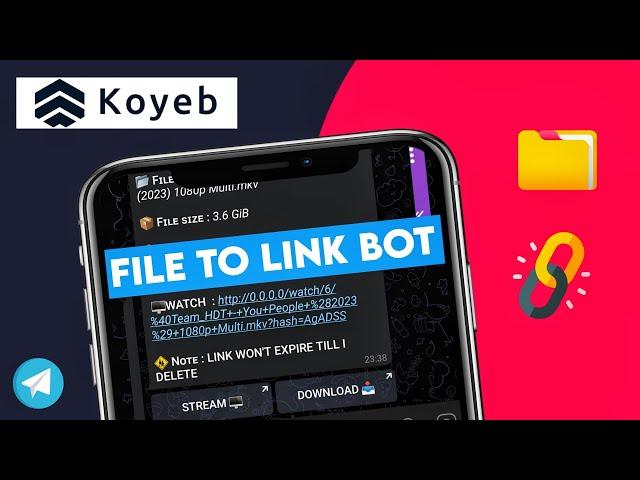 How to Create Own File to Link Bot Telegram using Koyeb tamil/TechMagazine