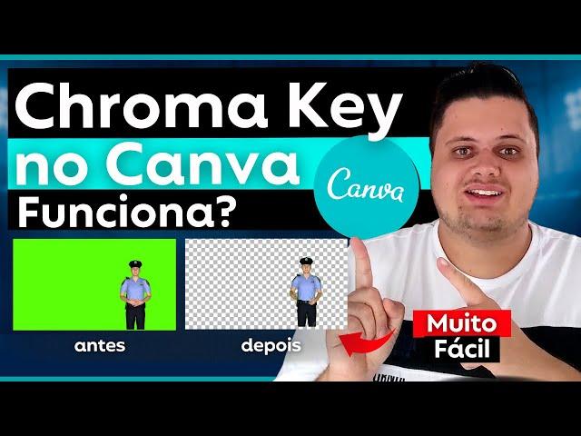 🟩 Aprenda Como Usar Vídeos Com Chroma Key no Canva Online - Remover Fundo de Vídeos Online