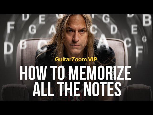 How to Memorize All the Notes On Your Guitar | GuitarZoom.com