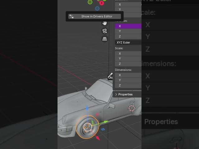 How to Rig tyres in blender in 1 minute #blenderguru #blenderforbegginer #blender