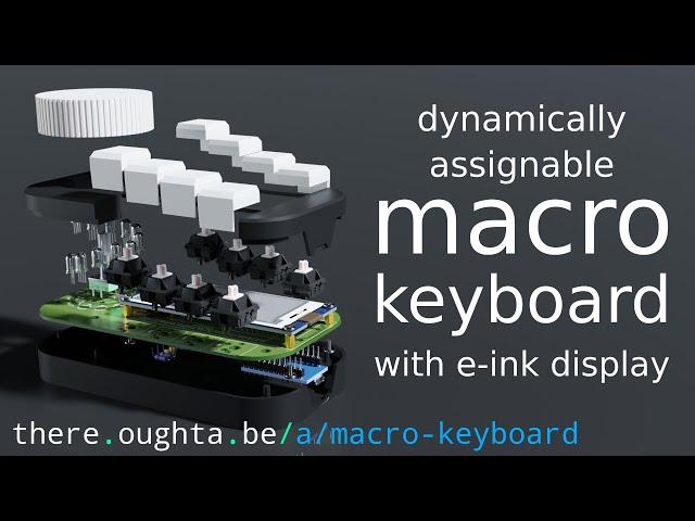 Dynamically Assignable Macro Keyboard with e-ink Display