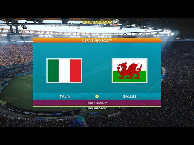 Pes 2021 UEFA EURO 2020 Italia Vs Galles | Stadio Olimpico Roma