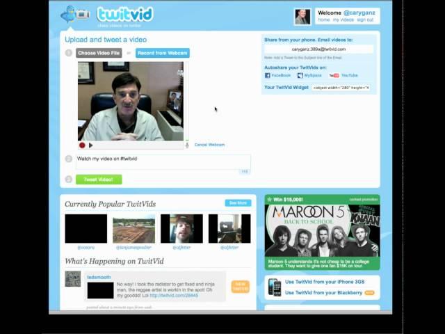 Twitter Application of the Day - twitVid