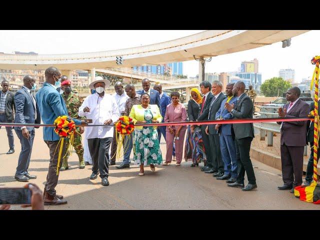 Museveni commissions the Kampala Flyover Project to develop roads infrastructure & ease traffic