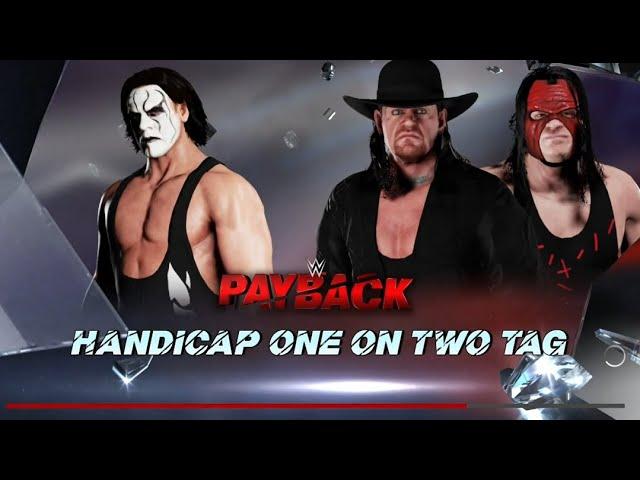 HANDICAP MATCH ONE on TWO TAG ( Sting Vs The Undertaker, Kane) ModernDraculaGaming