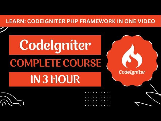 CodeIgniter Tutorial for Beginners in Hindi | CodeIgniter Complete Course | CodeIgniter Full Course