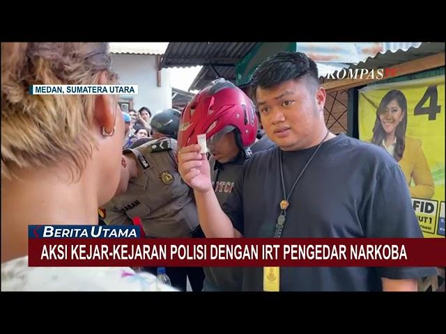 Video Amatir Aksi Kejar-kejaran Polisi dengan Ibu Rumah Tangga Pengedar Narkoba di Medan