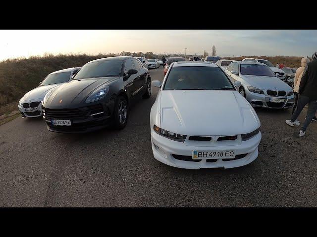 Mitsubishi Galant VR4 350HP vs Porsche Macan st2, Durango SRT8, BMW 328 x-drive