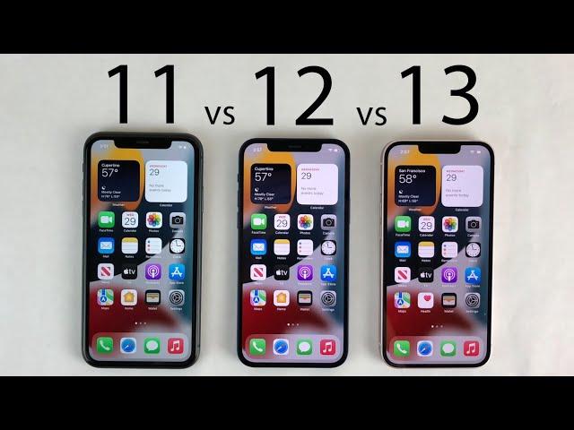 iPhone 13 vs 12 vs 11 Speed Test