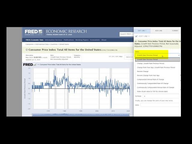 Changing Units in FRED | Federal Reserve Economic Database