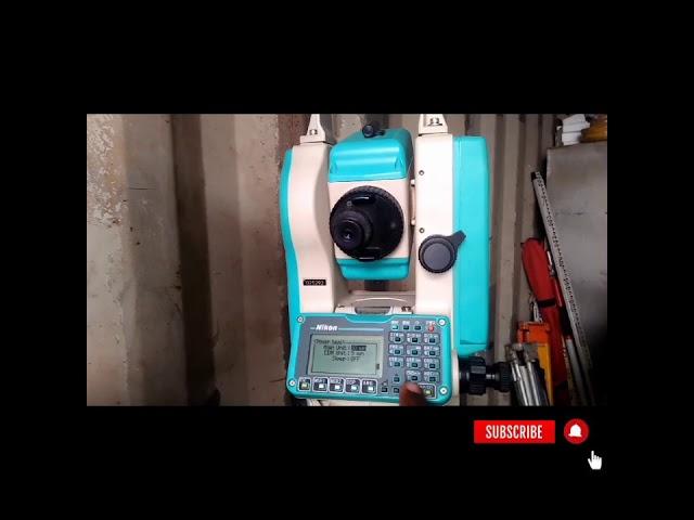 how to basic settings nikon dtm 322 total station in urdu/hindi/basic survey