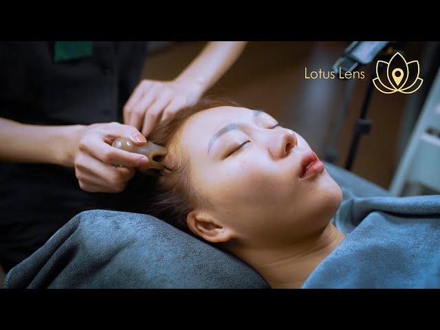Asmr Head Massage, Hair Cracking & Scalp Massage with Gems & Horn Tool