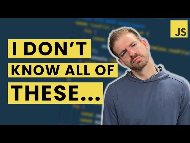 33 Concepts JavaScript Developers "SHOULD Know" (I don't know all of them...)