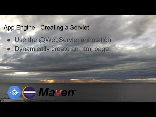 App Engine - Creating a Servlet