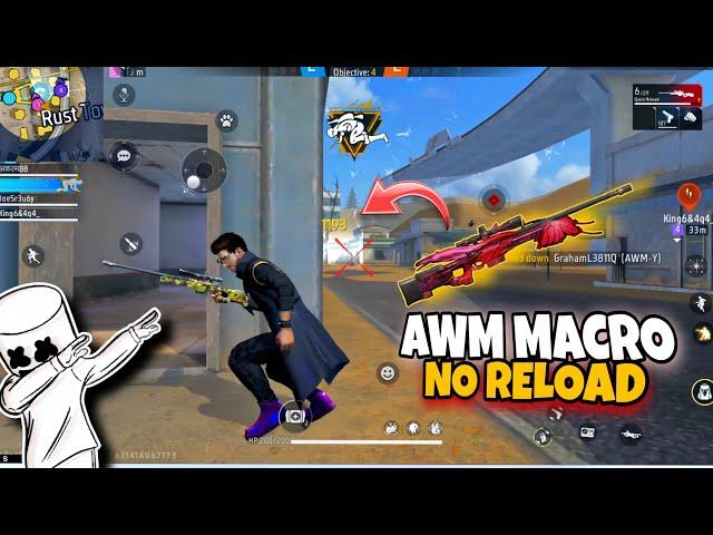 Single awm no reload macro bluestacks | Bluestacks awm macro setting | Macro awm free fire pc