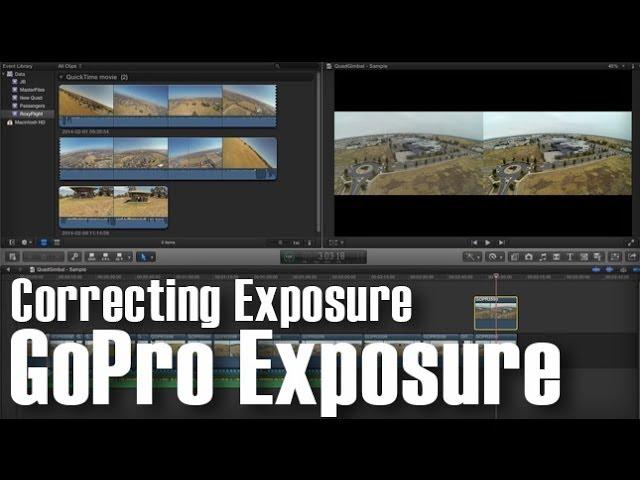 GoPro Final Cut Pro X Exposure Correction on Overcast days