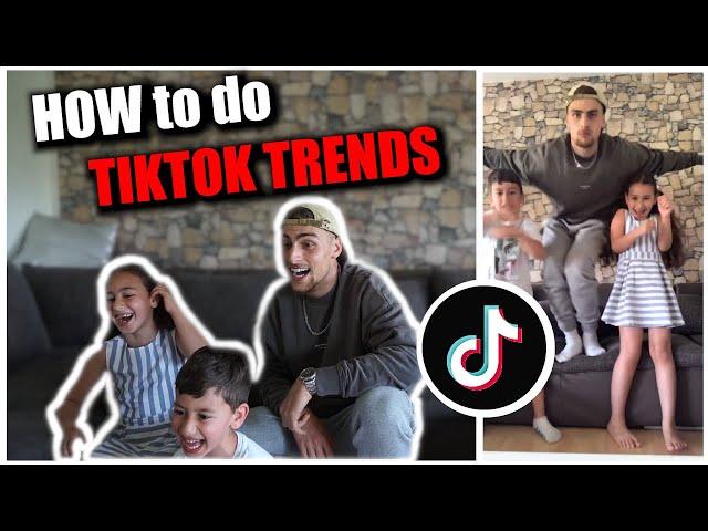 TEACHING my FAMILY HOW to do TIKTOK TRENDS ! | Tutorial | JamooTv