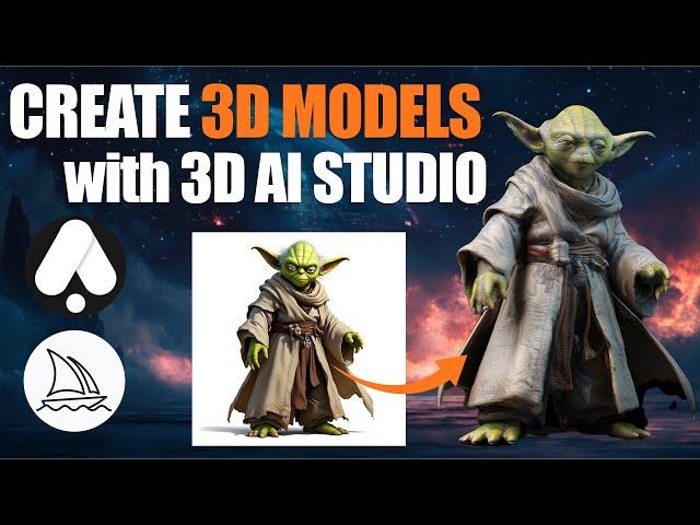 Create 3D Models 100x Faster Than Ever Before! (3D AI Studio)