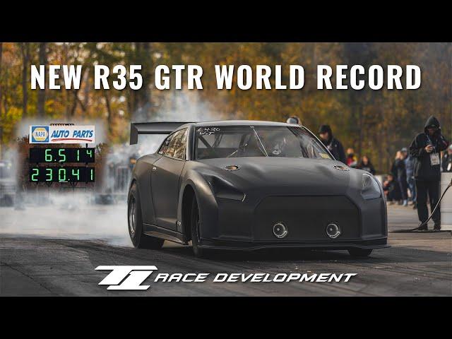 T1 Breaks R35 GTR World Record - 6.51 @ 230mph!