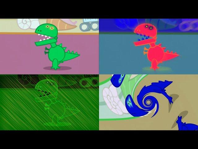 1 MILLION DINORAWR GEORGE'S NEW DINOSAUR (PEPPA PIG) - Special Audio & Visual Effects Funny Edit