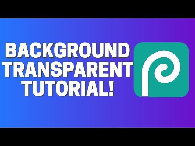 How To Make Background Transparent in PhotoPea