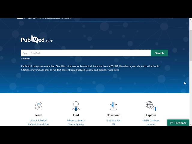 PubMed Advanced Search