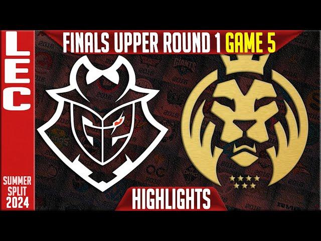 G2 vs MDK Highlights Game 5 | LEC Season Finals 2024 Upper Round 1 | G2 Esports vs MAD Lions KOI G5