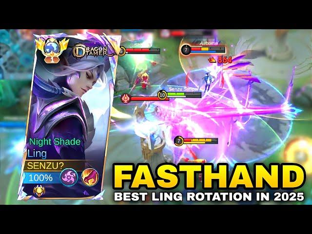 LING FASTHAND BEST ROTATION 2025 - WATCH THIS FOR GET WINSTREAK - Ling Top Global Mobile Legends