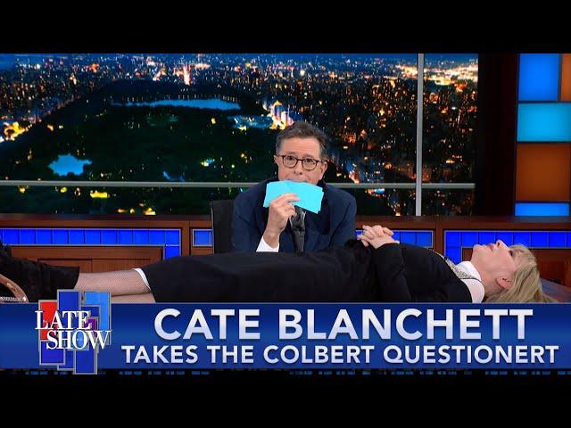 Cate Blanchett Takes The Colbert Questionert