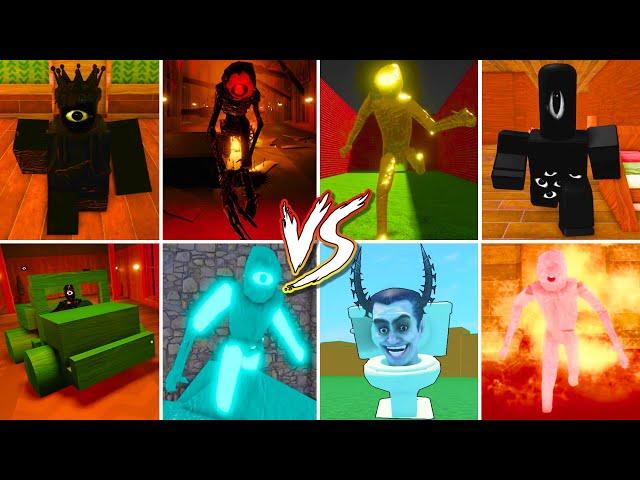 Roblox DOORS Seek Chase VS 23 Different Seek Chases + SKIBIDI TOILET