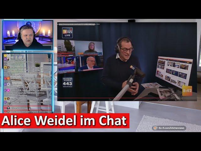 Unfassbar: Alice Weidel taucht plötzlich im Chat auf! | Twitch Highlights