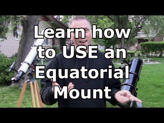 How to use (aim) your equatorial mount telescope