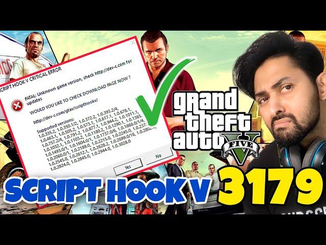 [FIXED] SCRIPT HOOK V CRITICAL ERROR AFTER GTA 5 UPDATE 3179 | Script Hook V | GTA 5 Mods Hindi/Urdu
