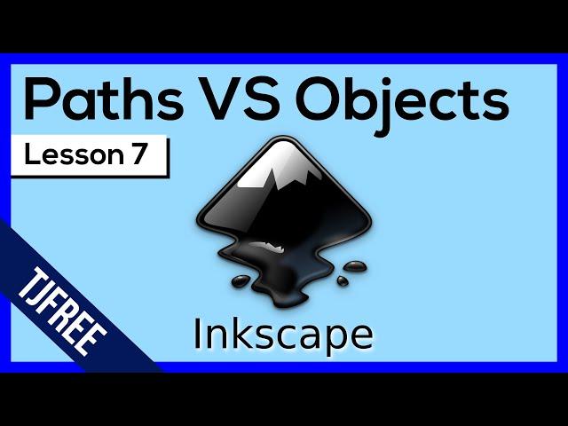 Inkscape Lesson 7 - Drawing Lines and Paths vs Objects