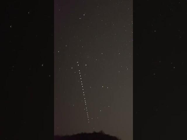 Nice Starlink train from my full video #nightskyexploration